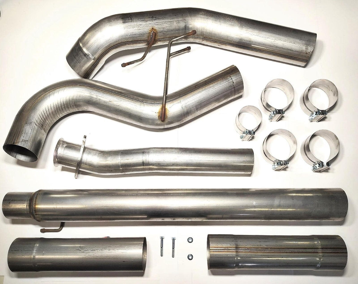 DIESELR Downpipe Back Exhaust - Single (2020-2026 Ford 6.7L F250/F350 Powerstroke)