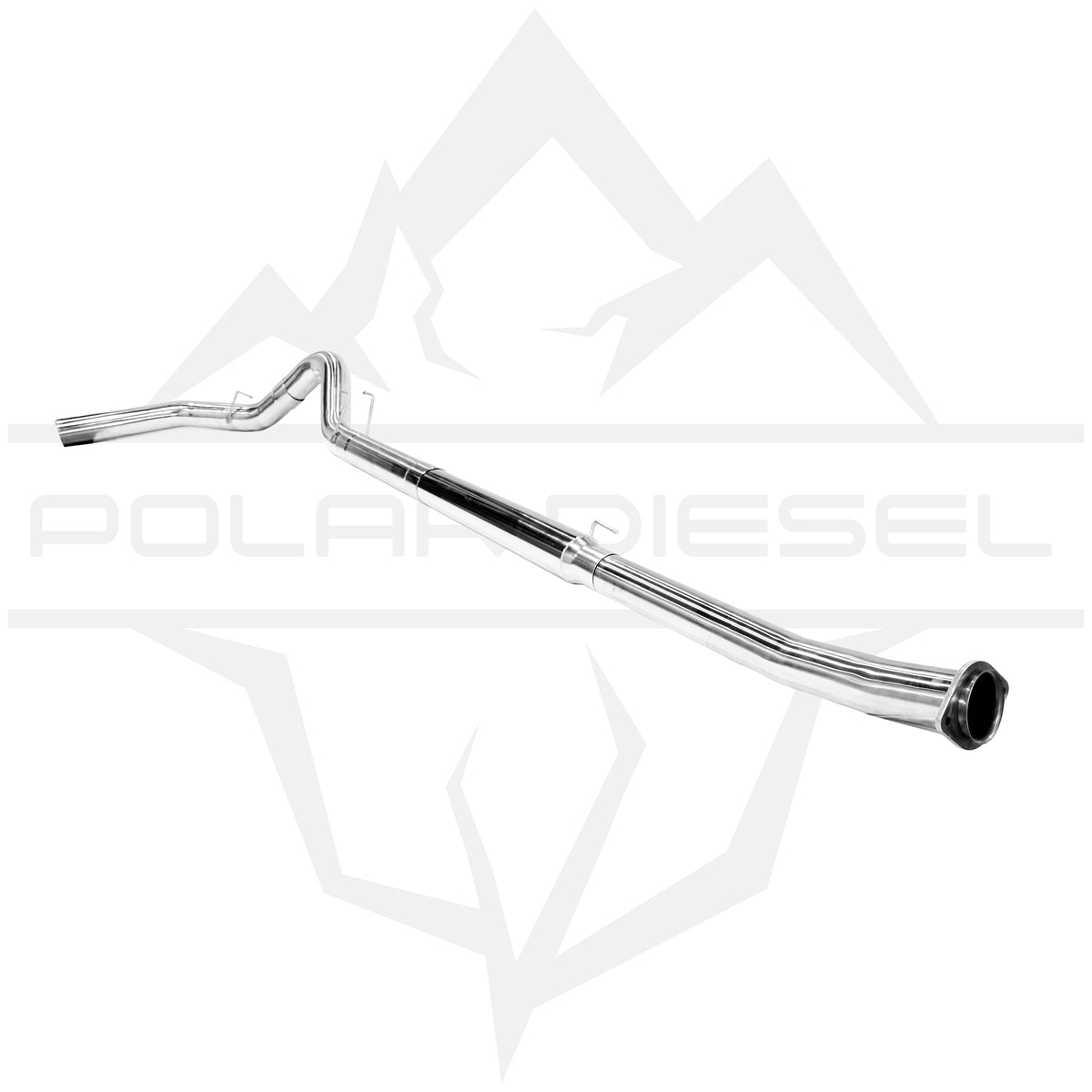 2023-2026 Ford Powerstroke 6.7L 304SS 5” Polished Downpipe Back Exhaust & Downpipe Package